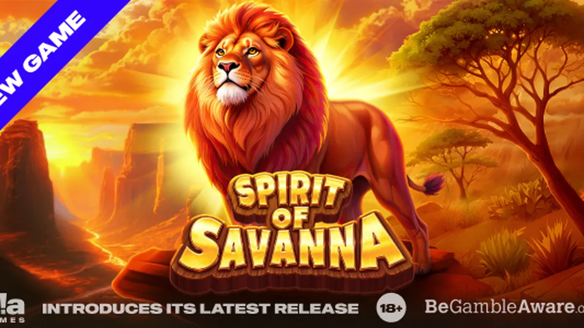 Tampilan layar permainan slot Spirit of Savanna di perangkat mobile